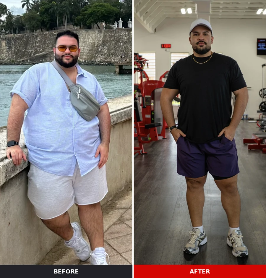Carlos Velez before and after the Apex Men's Optimal Program